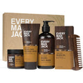 Every Man Jack Sandalwood Beard Care Kit for Men | Complete Grooming Gift Set