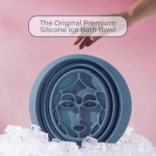 Facial Cold Plunge Baby Ice - Collapsible Silicone Face Ice Bowl with Built-In Ice Tray for Skin Tightening & Acne Relief