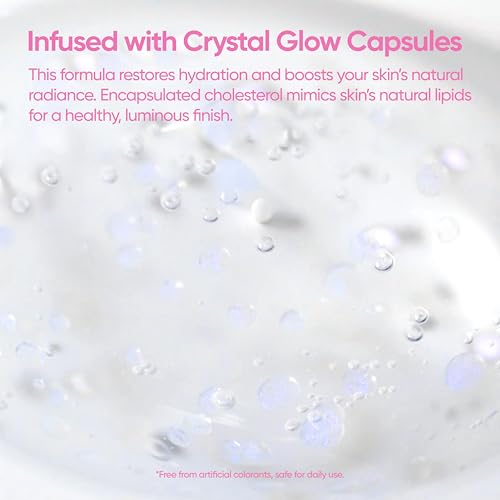 BANILA CO Dear Hydration Crystal Glow Essence | Dermatologist Tested | Crystal Capsule Serum with Pink Cactus & Hyaluronic Acid for Hydrating and Radiant Skin (50ml / 1.69 fl oz)
