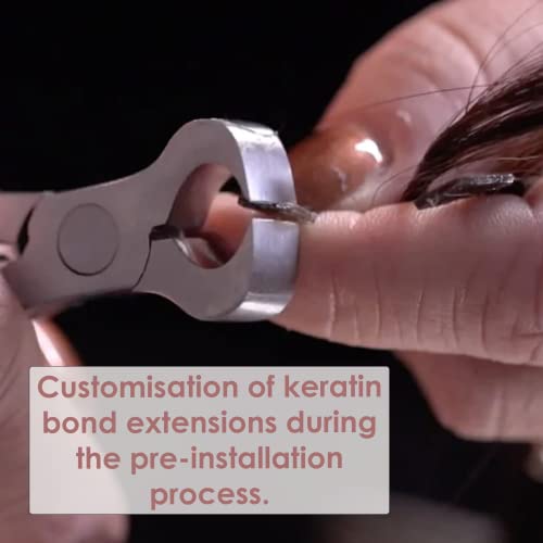 My Hair Tools Keratin Bond Cutter Rainbow Rubber Grip for Hair Extensions