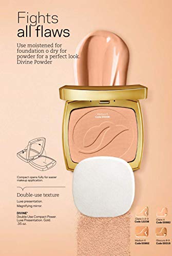 L'Bel Divine Double Use Compact SPF 15 Face Powder & Base in Medium 5