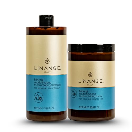 Mineral Nourishing & Restructuring Shampoo 1000ml - Damaged Hair Care - Almond Proteins