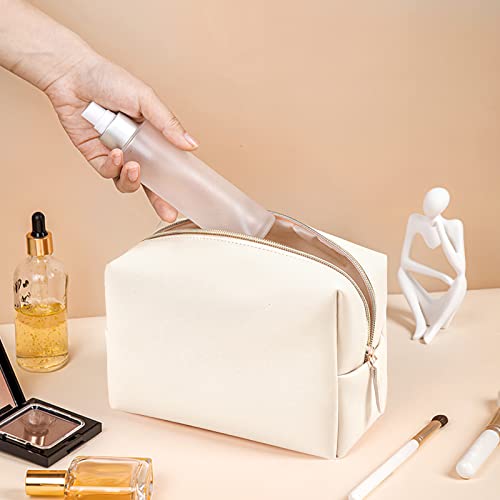GFU Makeup Bag Large Travel Zipper Cosmetic Pouch, Toiletry Organizer for Women and Girls