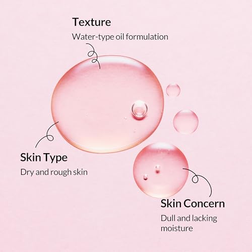 Whamisa Organic Flowers Facial Oil Deep Rich, Hydrating Watery Formula with Fermented Ingredients, Nourishing, Glowing Hydration, Korean Skin Care (32ml)