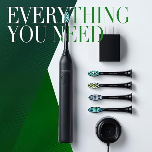 Rechargeable Sonic Electric Toothbrush with 5 Modes & 4 Brush Heads
