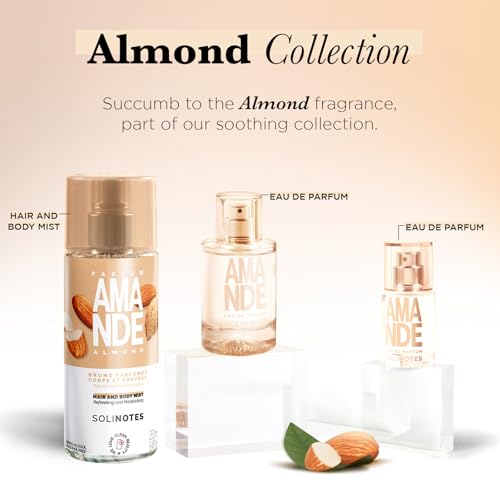 Solinotes Almond Perfume for Women & Men 1.7 Fl Oz - Delicate Floral Gourmand Scent