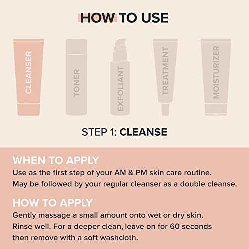 Omega Complex Cleansing Balm for Face - Hydrating Makeup & Sunscreen Remover, 3.5 Fl Oz