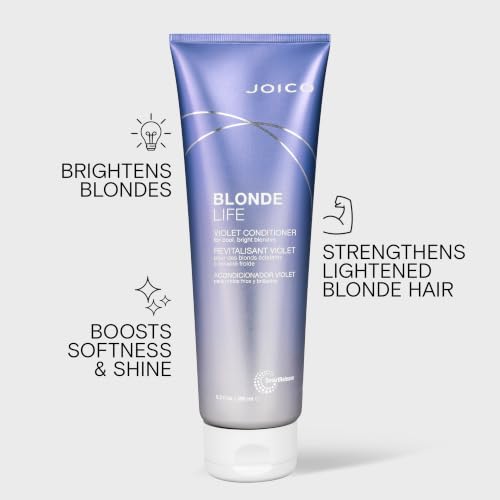 Joico Blonde Life Violet Conditioner 8.5 Fl Oz - Adds Shine & Neutralizes Brass