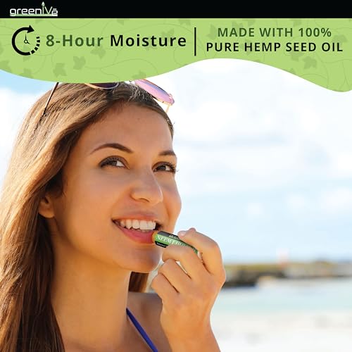GreenIVe Vegan Neem Lip Balm 5 Tubes - Natural, Handcrafted Moisturizer for Dry & Sensitive Lips