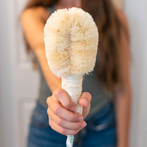 GranNaturals Sisal Body Brush Pack of 3 for Exfoliation & Cellulite Reduction - Dry Skin Care Tool