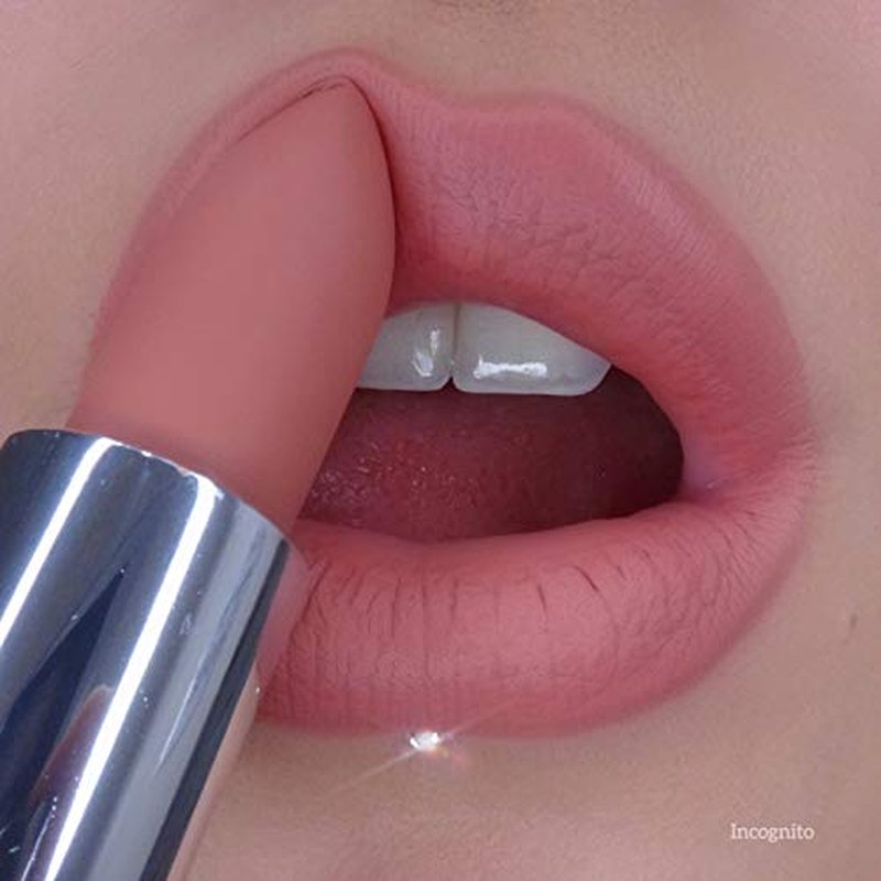 bellapierre Matte Lipstick ? Long-Lasting Mineral Lip Color with Vitamins C & E, Nourishing Formula, Natural Matte Finish, Clean, Paraben-Free, Cruelty-Free ? 0.12 oz ? Incognito