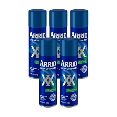 Arrid XX Ultra Clear Anti-Perspirant Deodorant Spray 6 oz Pack of 5 - Ultra Fresh