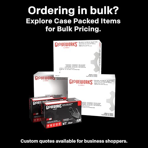 Black Nitrile Disposable Gloves - 5 Mil, Medium, 5 Boxes of 100 (Variation of THIS listing: Black / Medium / 500)