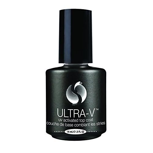 Seche Ultra-V UV Gel Top Coat Nail Polish - Clear Topcoat Gel Nail Polish, Quick-Dry & Long-Wearing Soak Off Lamp, Salon & At-Home Use, 0.5 fl oz
