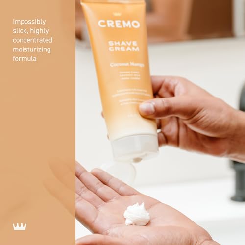 Cremo Women¡¯s Shaving Cream Sensitive Skin, Moisturizing, Coconut Mango, Ultra-Slick Shave Cream for Women, Fights Nicks, Cuts and Razor Burn, 6 Fl Oz