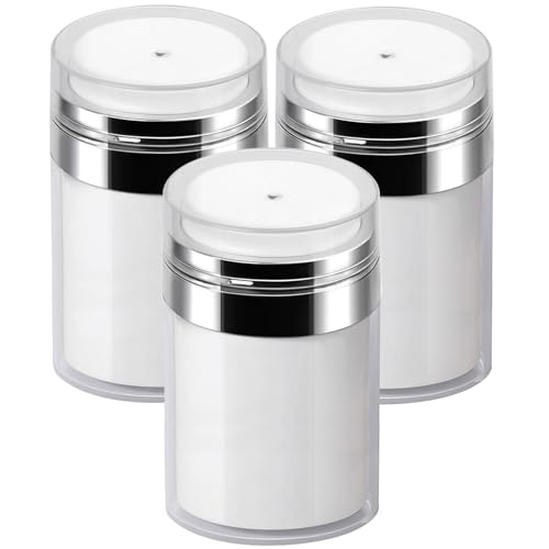 3 Pack Airless Pump Bottles for Moisturizer 3.5 Oz – Mluchee Set of 3