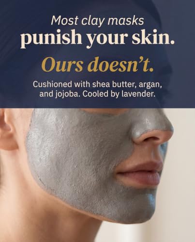Dead Sea Mud Mask for Face and Body - Mineral-Rich Clay with Lavender, Shea & Argan - 6.7 fl oz - Variation of 6.7 Ounce