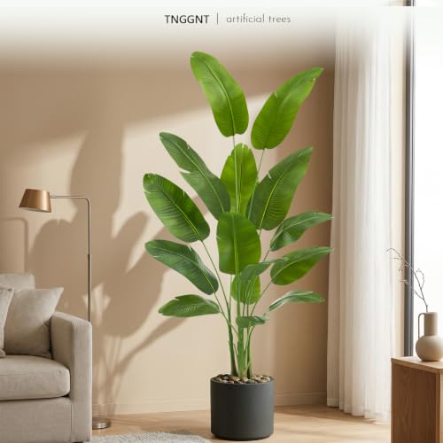 Artificial Bird of Paradise Plant - 7FT Tall Fake Traveler’s Palm Tree - Variation of THIS listing