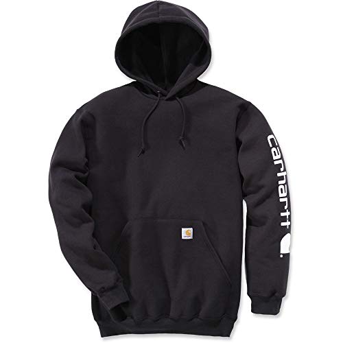 Carhartt Men's Logo Sweatshirt Black Medium - Durable Workwear
