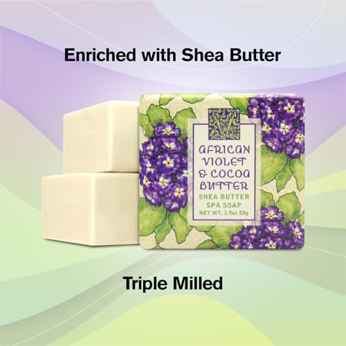 Greenwich Bay Botanical Guest Soap Set - 12 Mini Travel Bars, Individually Wrapped