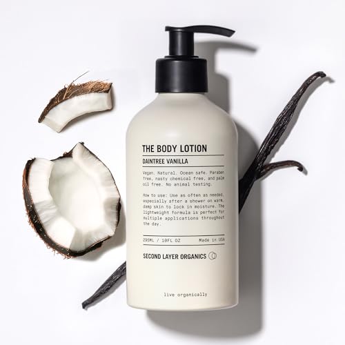 Daintree Vanilla Body Lotion - Deep Hydration with Organic Shea & Aloe - Vegan Moisturizer for All Skin Types