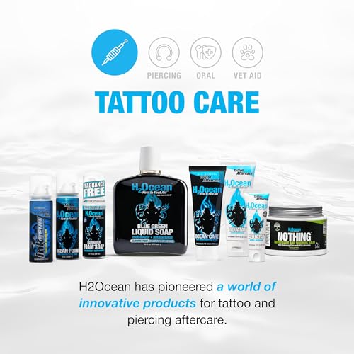 H2Ocean Tattoo Aftercare Kit - 3 Step Water-Based Skin Healing Set