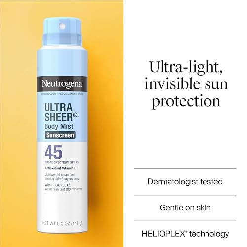 Neutrogena Ultra Sheer SPF 45 Sunscreen Spray - 2 Pack of 2.5 Fl Oz