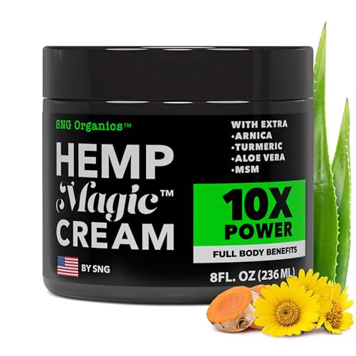Magic Hemp Cream 8oz with Hemp Oil, Turmeric, Arnica & Menthol — Variation: Magic (8oz)