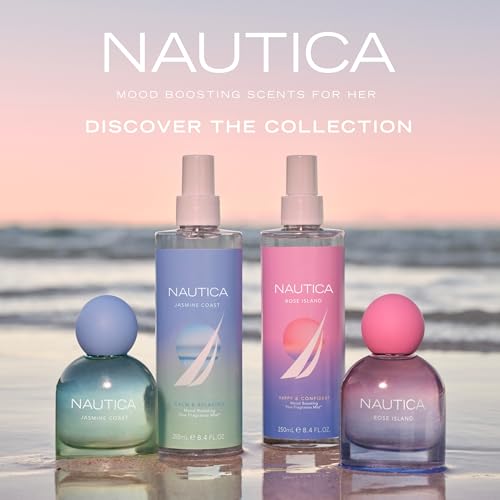 Nautica for Her Jasmine Coast Eau de Parfum 1.6 Fl Oz - Travel Size, Long Lasting, Floral Fruity Fragrance with Pear Jasmine & Musk - Variation of THIS listing