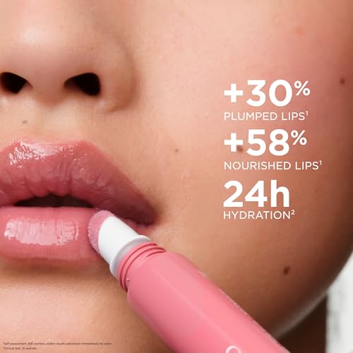 Clarins Lip Perfector | Peptide Plumping and Hydrating Lip Gloss | Instant Shine With Sheer, Shimmer Finish |Non-Sticky Texture with Vanilla Scent | 0.35 Ounces