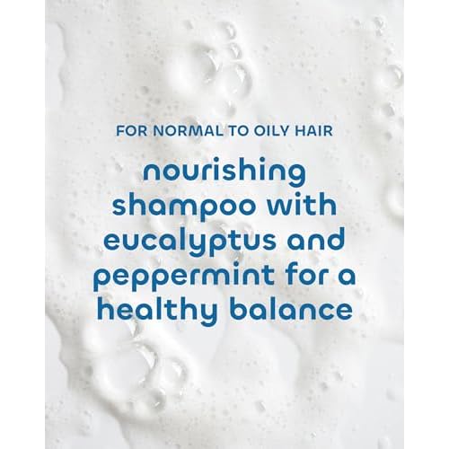 Seaweed Bath Co. Balance Shampoo - Eucalyptus Peppermint - Hydrating Daily Shampoo with Vitamin E, Argan Oil, Coconut Oil - For Normal to Oily Hair - 12 oz