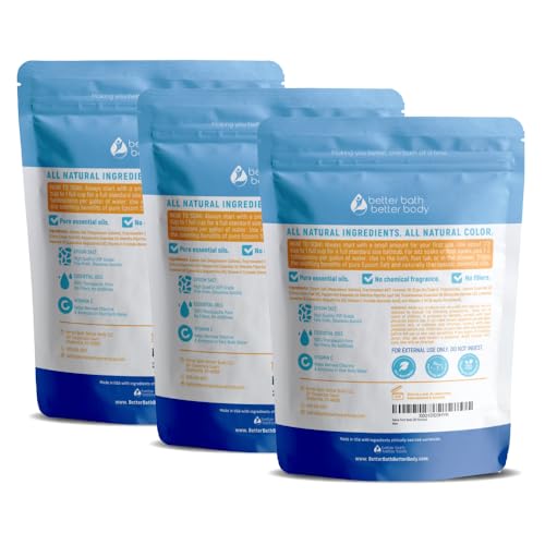 Detox Foot Soak 3 Pack Bundle - 32 Ounces Epsom Salt Foot Spa Soothing Soaks