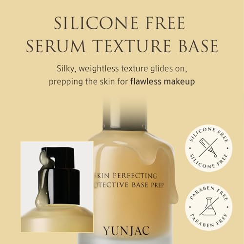 YUNJAC Skin Perfecting Base Primer 1.35oz - Hydrating & Long-Wasting Korean Makeup Primer