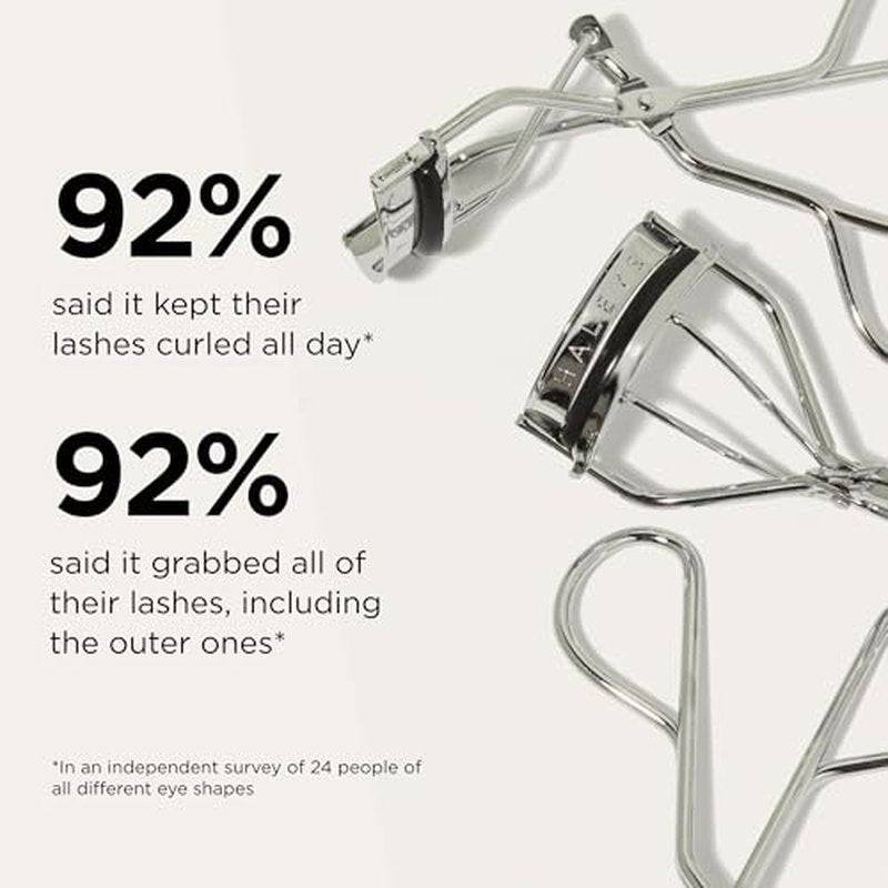 Haleys Re-Lift Instant Eyelash Curler - Ergonomic Curlers Provide Long-Lasting Curl for All Eye Shapes & Eyelashes, Ultra-Dense Silicone Pads Gently Lift from Inner to Outer Corner