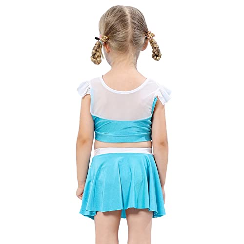 DYMCII Girls Princess Swimwear Two-Piece Tankini Set Bathing Suits Outdoors Beach Surfing Water Park Summer Swimsuits