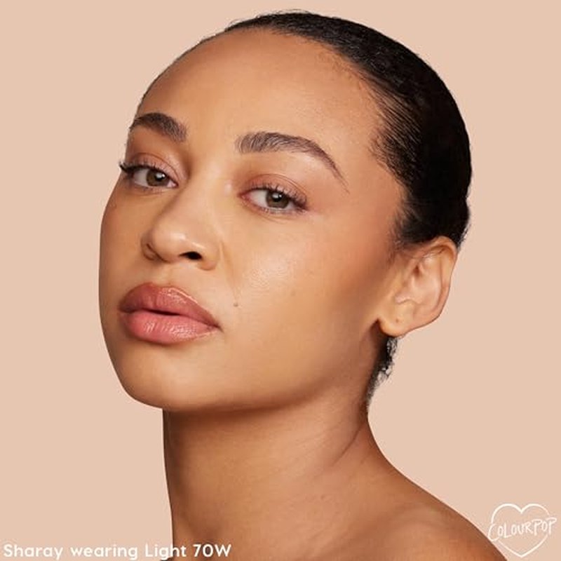 ColourPop Pretty Fresh Liquid Foundation - Hydrating Foundation with Medium, Buildable Coverage & a Natural Finish - Enriched with Hyaluronic Acid & Coconut Water - Light 70W (1 oz)