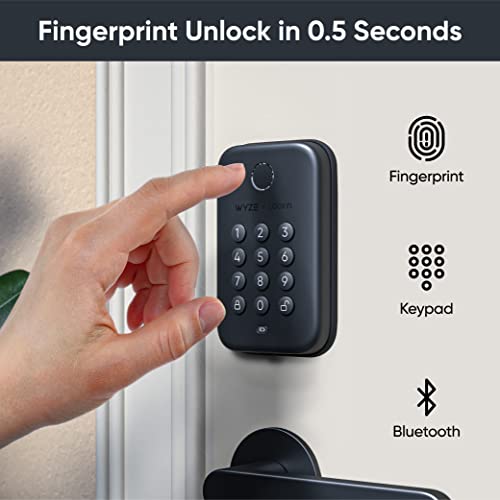 Wyze Auto-Lock Bolt Keyless Entry Door Lock - Matte Black 1 Pack