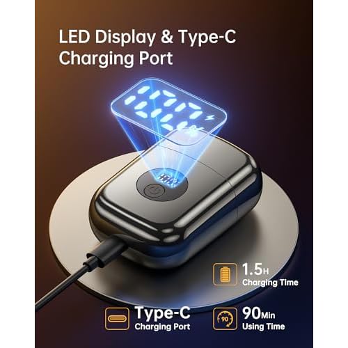 Electric Foil Shavers for Men: Mini Electric Razor for Face