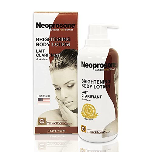 Brightening Body Lotion with Vitamin C & Alpha Arbutin - 400ml for Dark Spots & Skin Glow