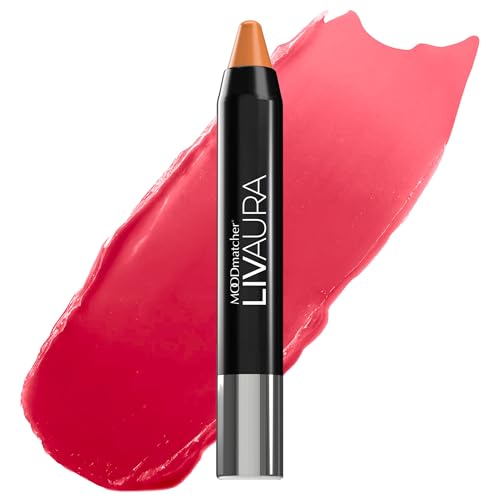 MOODmatcher LIVAURA Long Lasting Twist Stick Lipstick for Women ? Color Changing Moisturizing Cream Lipsticks, Smudge Proof Lip Stick, Easy to Apply Lip Makeup, Made in USA (Orange)
