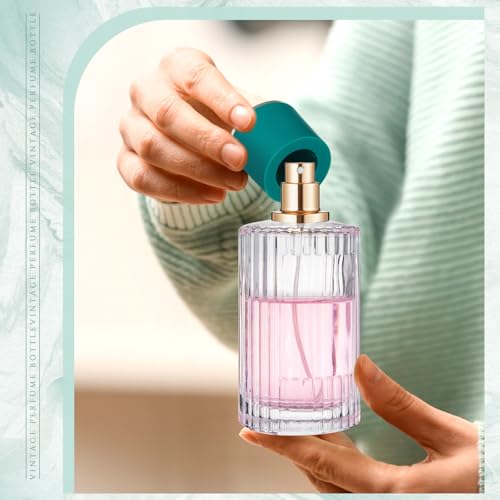 12 Pack 100ml Refillable Perfume Bottles with Gradient Colors - Travel & Makeup