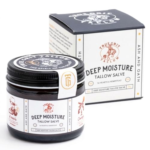 Deep Moisture Hand Balm with Tallow & Beeswax - Ash and Oath Scent, 2 oz