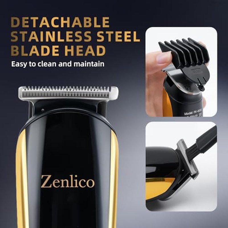 Beard Trimmer for Men, 3-in-1 Men's Trimmer for Mustache, Rechargeable Men's Hair Trimmer & Razor for Beard, Face, Nose, Groin & Manscaping, 13 Set, Birthday Valentines Ideal Gift for Men