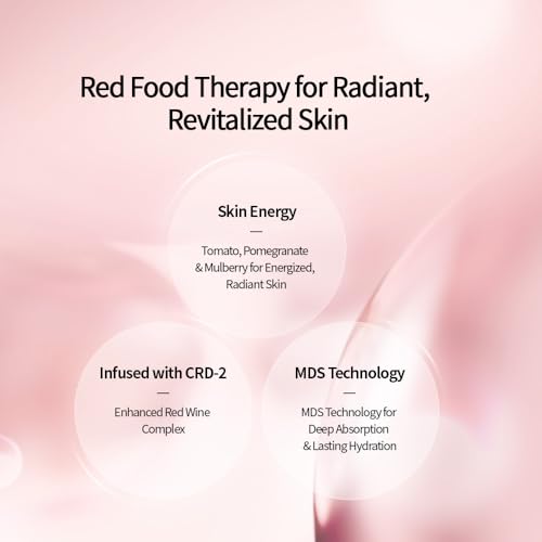 CHARMZONE DeAge Red Addition (New Version) Korean Skincare Set ? Anti-Aging Toner & Emulsion Duo (100ml / 3.38 fl.oz) with Red Wine, Pomegranate & Tomato for Hydration, Firming & Radiance