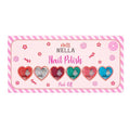 Kids Nail Polish Set with Glitter - 6 Non-Toxic Water-Based Peel-Off Colors