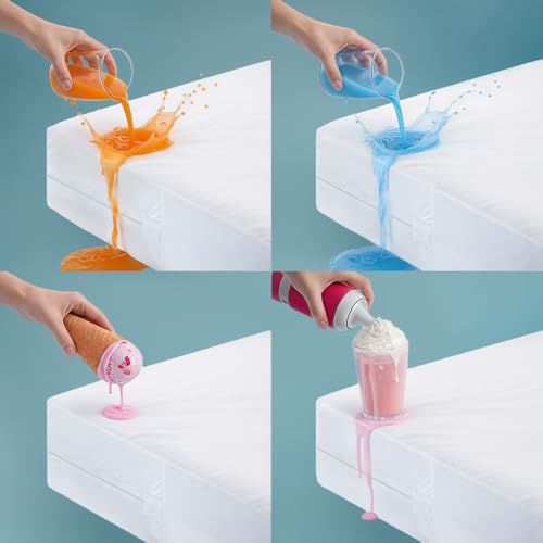 Utopia Bedding Twin XL Mattress Protector Zippered Encasement Pack of 4 Waterproof Dust Mite Proof