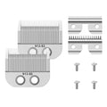 Fine Blade & Medium Blade Compatible with Oster Fast Feed 076023 and Salon Pro Clippers 076830 Blades Replacement,(Fine Blade+Medium Blade-2 Pack)