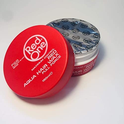 Maximum Control Red Aqua Hair Wax 150ml - Pack of 4, High Shine & Long Lasting