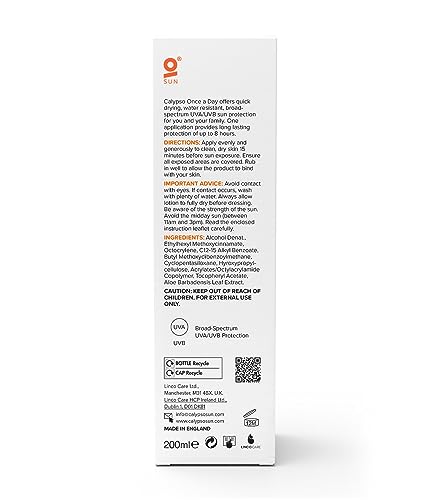 Calypso SPF 20 Once-A-Day Sun Protection Lotion for All-Day UV Defense