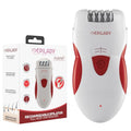 Epilady Legend 4 Rechargeable Epilator - Red & White, Hair Removal for Women